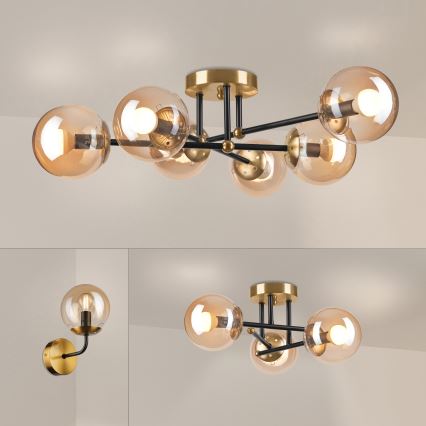Brilagi - Prisadený luster MALIVA 6xE14/15W/230V zlatý