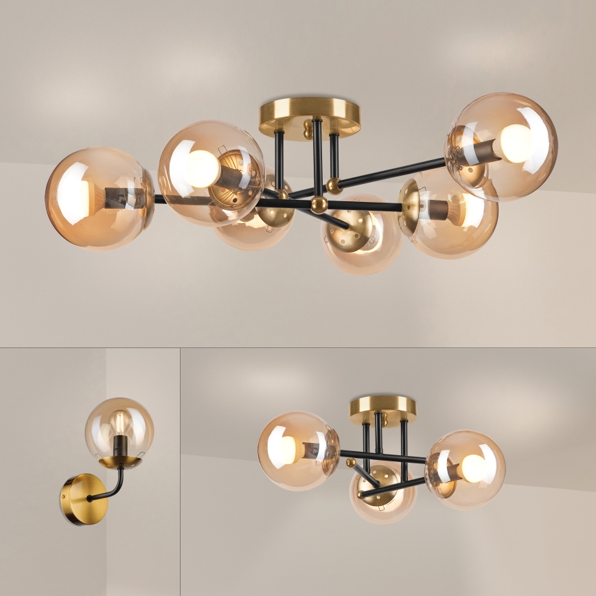 Brilagi - Prisadený luster MALIVA 6xE14/15W/230V zlatý