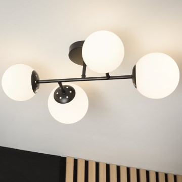 Brilagi - Prisadený luster MALONY 4xE14/20W/230V čierny