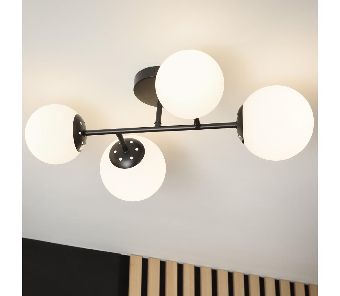 Brilagi - Prisadený luster MALONY 4xE14/20W/230V čierny 8590828080404