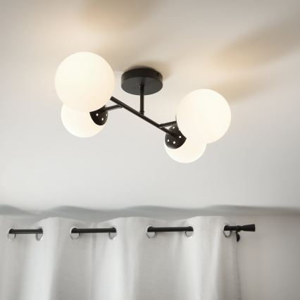 Brilagi - Prisadený luster MALONY 4xE14/20W/230V čierny