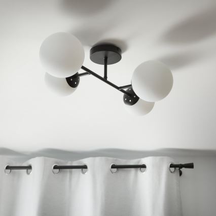 Brilagi - Prisadený luster MALONY 4xE14/20W/230V čierny