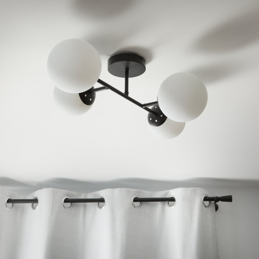 Brilagi - Prisadený luster MALONY 4xE14/20W/230V čierny