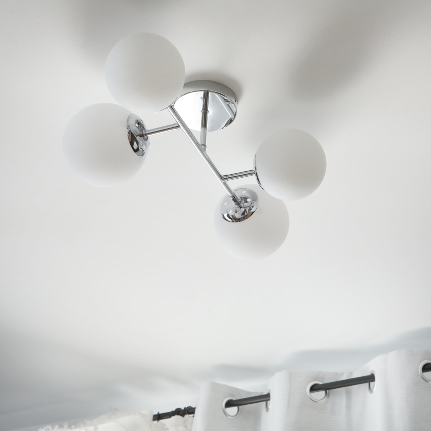 Brilagi - Prisadený luster MALONY 4xE14/20W/230V lesklý chróm