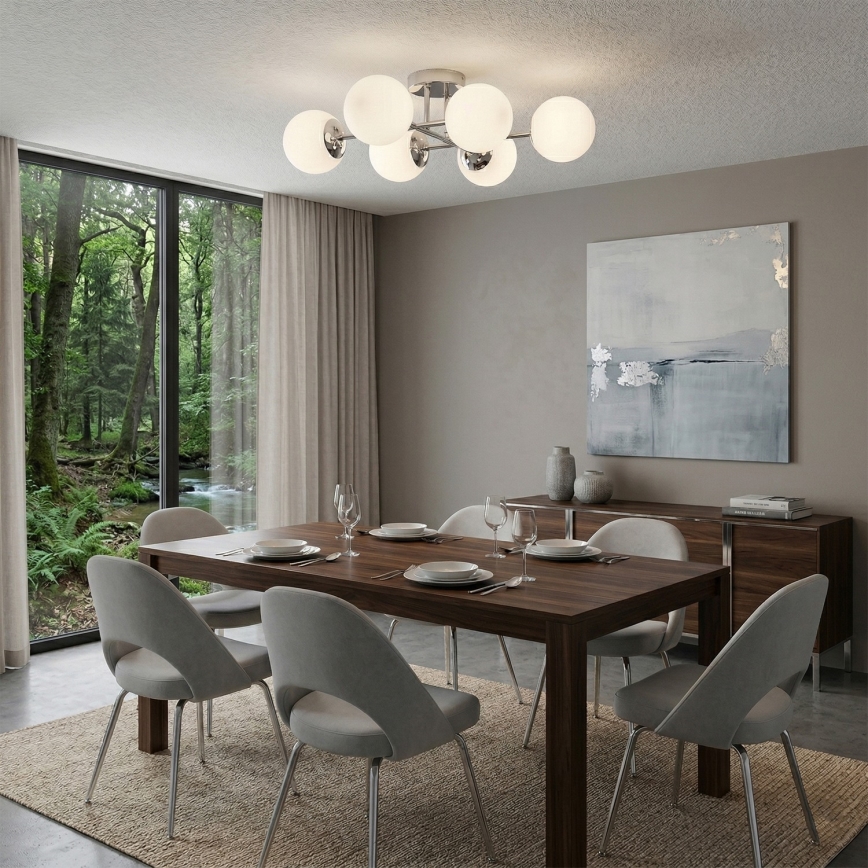 Brilagi - Prisadený luster MALONY 6xE14/20W/230V lesklý chróm