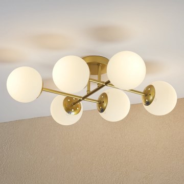 Brilagi - Prisadený luster MALONY 6xE14/20W/230V zlatý