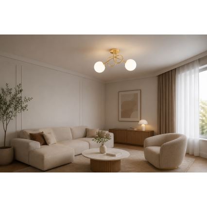Brilagi - Prisadený luster MILO 2xE27/60W/230V zlatý