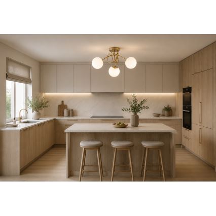 Brilagi - Prisadený luster MILO 3xE27/60W/230V zlatý