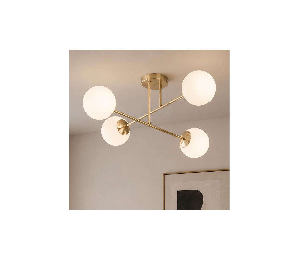 Brilagi - Prisadený luster MILO 4xE27/60W/230V zlatý 62-014B