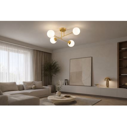Brilagi - Prisadený luster MILO 4xE27/60W/230V zlatý