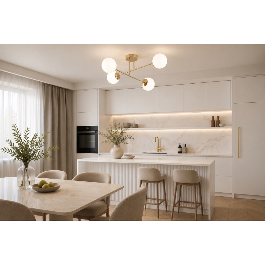 Brilagi - Prisadený luster MILO 4xE27/60W/230V zlatý