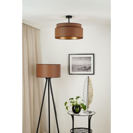 Brilagi - Prisadený luster OREGON VEGE 1xE27/15W/230V pr. 45 cm hnedá