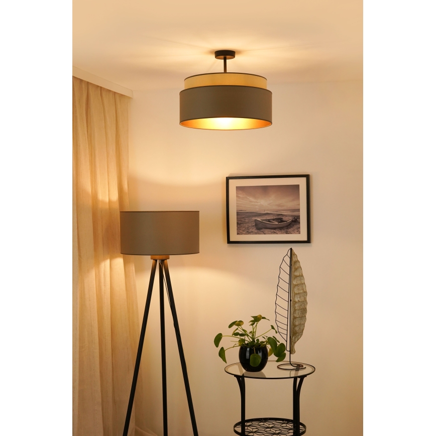 Brilagi - Prisadený luster OREGON VEGE 1xE27/15W/230V pr. 45 cm šedá