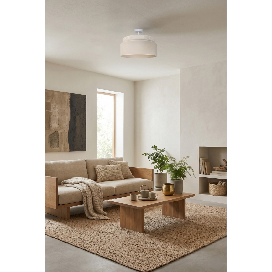 Brilagi - Prisadený luster PADOVA 1xE27/60W/230V pr. 40 cm krémová