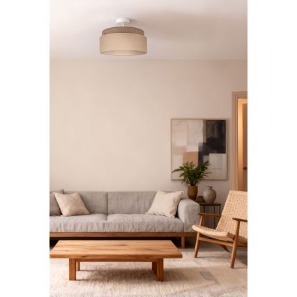 Brilagi - Prisadený luster PADOVA 1xE27/60W/230V, priemer 40 cm, béžový