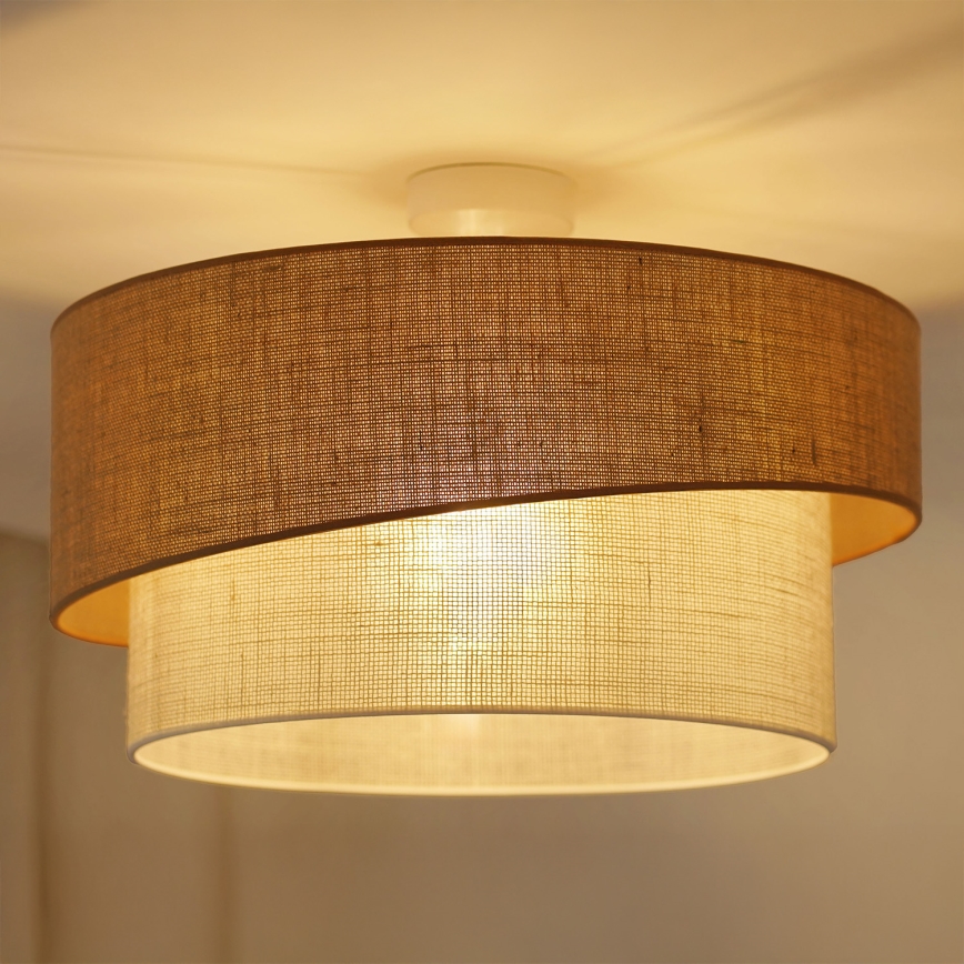 Brilagi - Prisadený luster SHINE 1xE27/15W/230V pr. 50 cm béžová/krémová