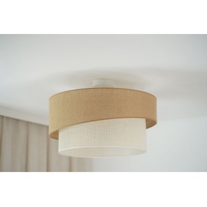 Brilagi - Prisadený luster SHINE 1xE27/15W/230V pr. 50 cm béžová/krémová