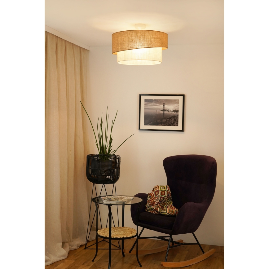 Brilagi - Prisadený luster SHINE 1xE27/15W/230V pr. 50 cm béžová/krémová