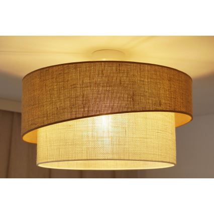 Brilagi - Prisadený luster SHINE 1xE27/15W/230V pr. 50 cm béžová/krémová