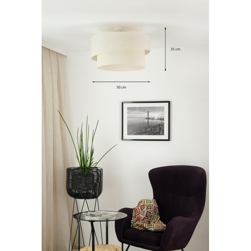 Brilagi - Prisadený luster SHINE 1xE27/15W/230V pr. 50 cm krémová