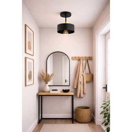 Brilagi - Prísadený luster SPRING 1xE27/60W/230V čierna/zlatá