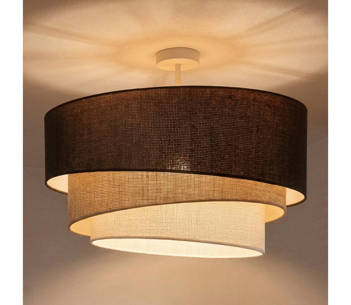 Brilagi - Prisadený luster TRIO 3xE27/60W/230V pr. 60 cm hnedá/béžová/biela 8590828052609