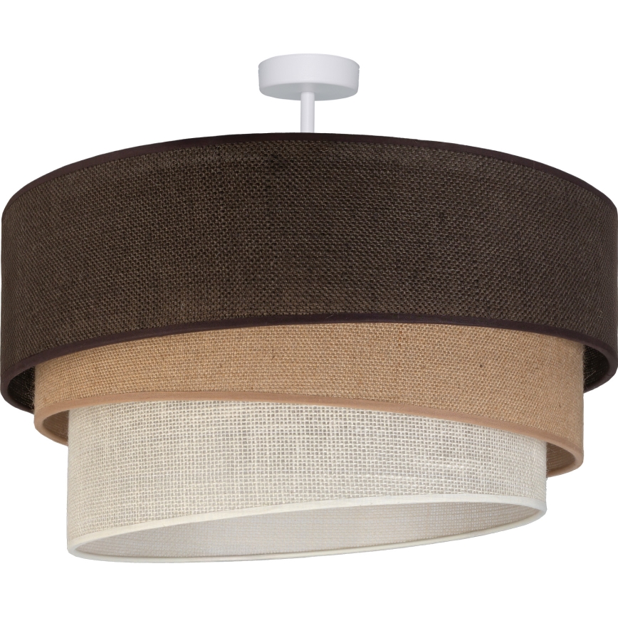 Brilagi - Prisadený luster TRIO 3xE27/60W/230V pr. 60 cm hnedá/béžová/biela