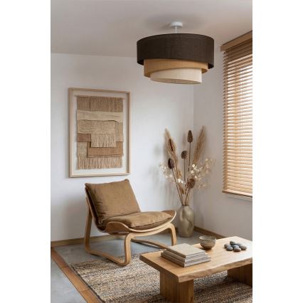 Brilagi - Prisadený luster TRIO 3xE27/60W/230V pr. 60 cm hnedá/béžová/biela