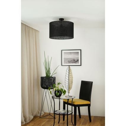 Brilagi - Prisadený luster TUBES ROLLER 1xE27/15W/230V pr. 50 cm čierna