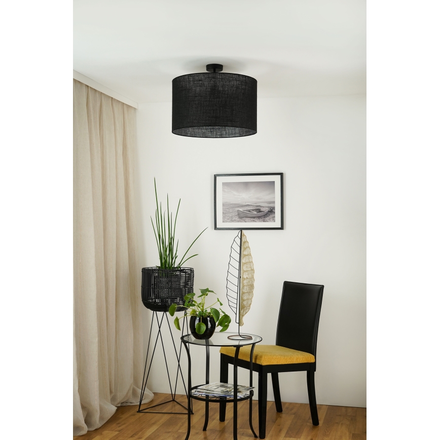 Brilagi - Prisadený luster TUBES ROLLER 1xE27/15W/230V pr. 50 cm čierna