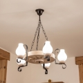 Brilagi - Reťazový luster ROATA 5xE14/40W/230V dub