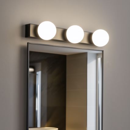 BRILAGI - SADA 2x LED Kúpeľňové nástenné svietidlo HOLLYWOOD 3xLED/3W/230V 39 cm IP44 čierna