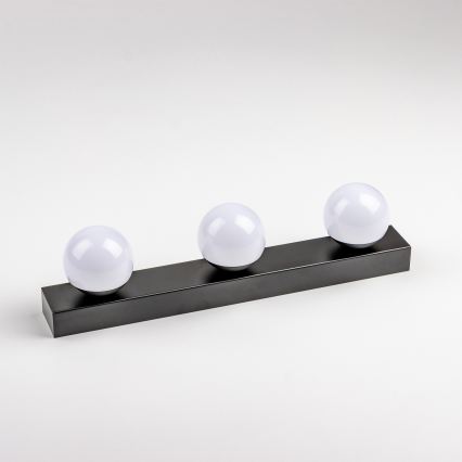 BRILAGI - SADA 2x LED Kúpeľňové nástenné svietidlo HOLLYWOOD 3xLED/3W/230V 39 cm IP44 čierna