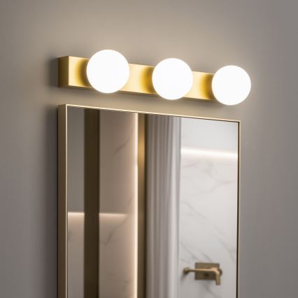 BRILAGI - SADA 2x LED Kúpeľňové nástenné svietidlo HOLLYWOOD 3xLED/3W/230V 39 cm IP44 zlatá