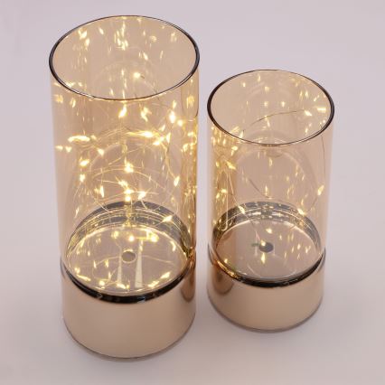 Brilagi - SADA 2x LED vianočných dekorácií LED/3xAA + 2xAA
