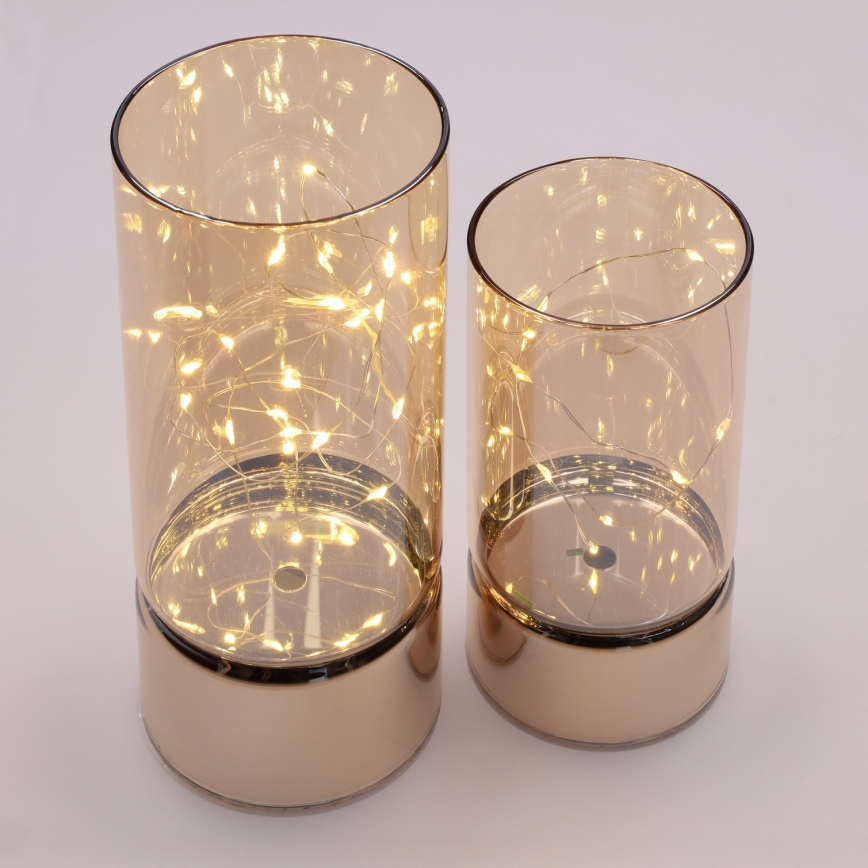 Brilagi - SADA 2x LED vianočných dekorácií LED/3xAA + 2xAA
