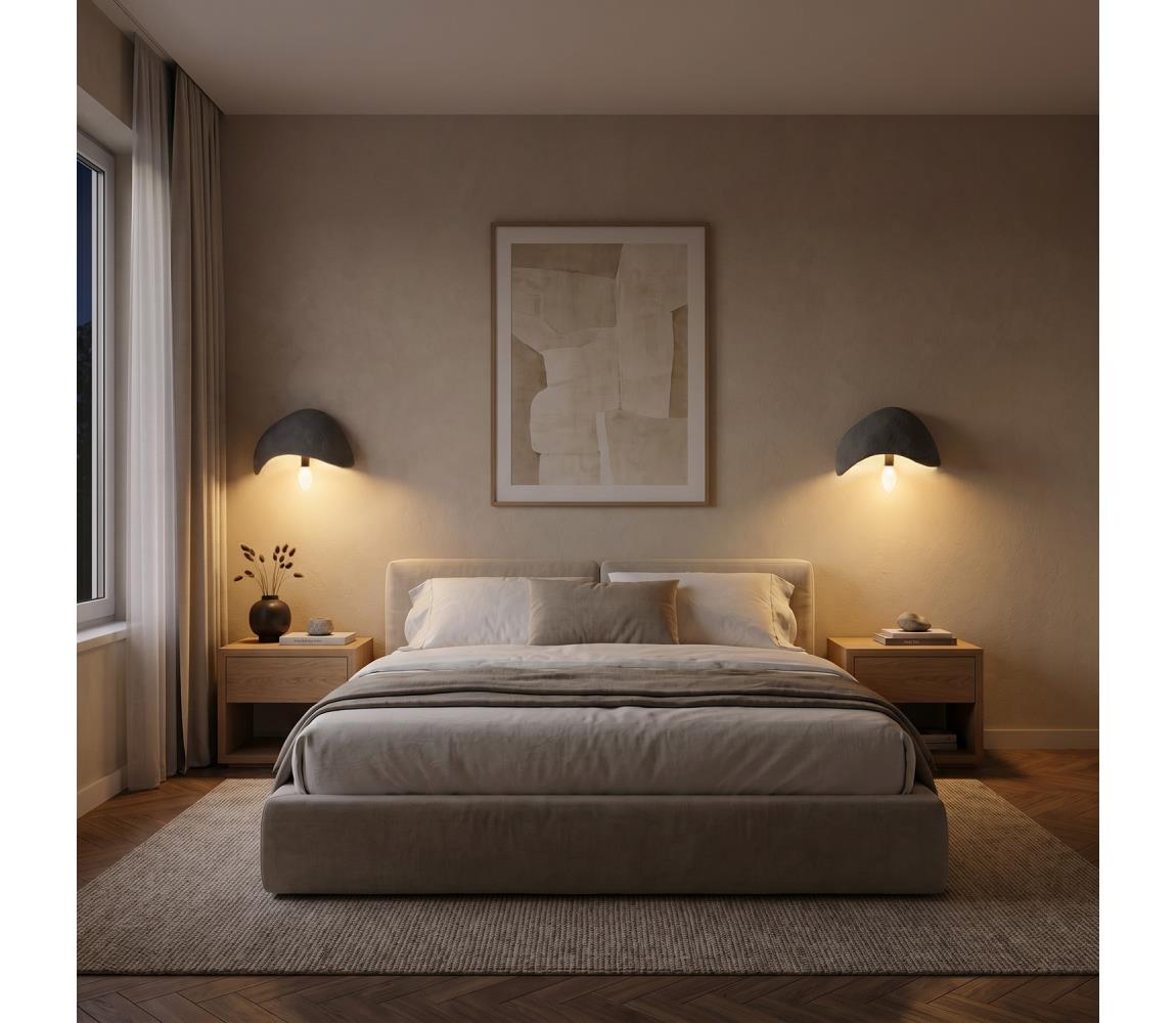 Brilagi - SADA 2x Nástenné svietidlo WABI SABI 1xE14/40W/230V sivá 422WBL1181