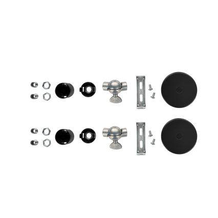Brilagi - SADA 2x nástenných svietidiel WABI SABI 1xE14/40W/230V čierna