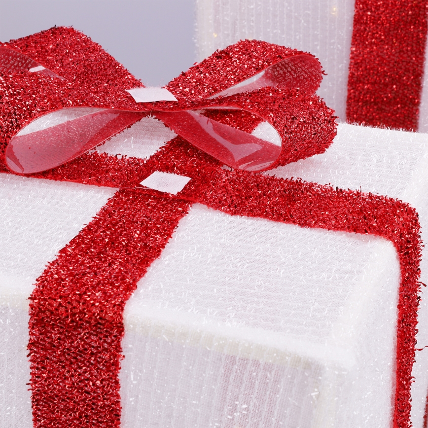 Brilagi - SADA 3× LED vonkajších vianočných dekorácií LED/2,6W/3×AA IP44 darčeky