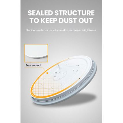 Brilagi - LED stmievateľné stropné svietidlo SMART LED/24W/230V pr. 38 cm 3000-6000K Wi-Fi Tuya Beacon + diaľkové ovládanie