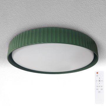 Brilagi - Stmievaľné stropné LED svietidlo LUCIA LED/48W/230V 3000-6500K pr. 41 cm zelené + diaľkové ovládanie