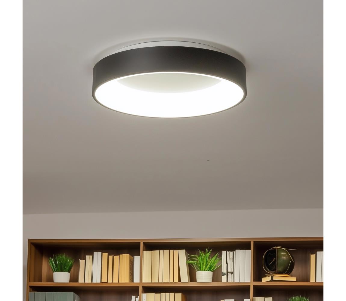 Brilagi - Stmievané LED stropné svietidlo LED/40W/230V 3000-6500K čierna + diaľkové ovládanie BRKL01R-40W/LED-CR