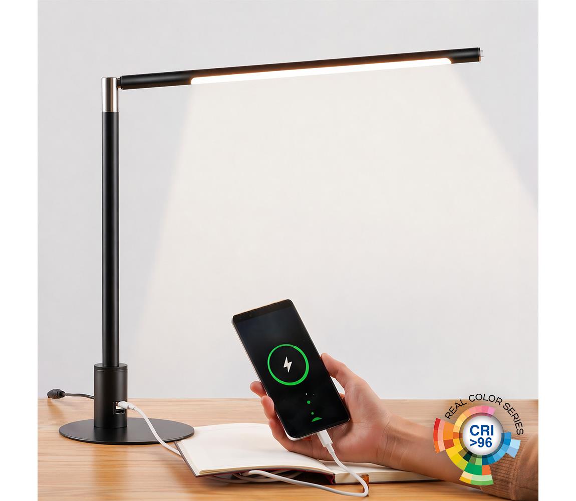 Brilagi - stmievateľná LED dotyková stolová lampa s USB portami VARIO LED/7W/230V CRI 96 8590828037033