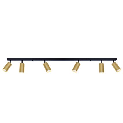 Brilagi - LED Stmievateľné bodové svietidlo SELE GOLDEN 6xGU10/6,5W/230V 2700-6500K čierna/zlatá