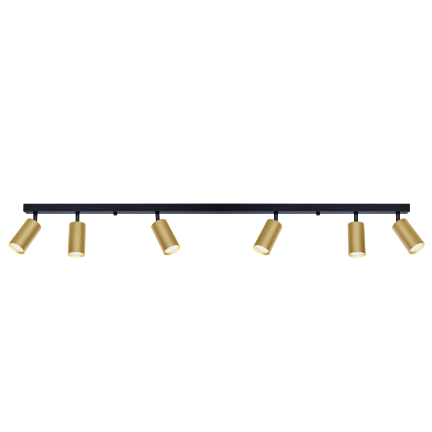 Brilagi - LED Stmievateľné bodové svietidlo SELE GOLDEN 6xGU10/6,5W/230V 2700-6500K čierna/zlatá