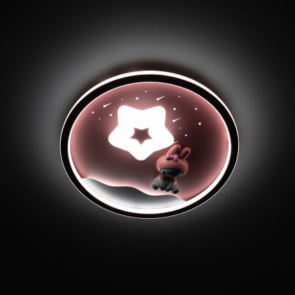 Brilagi - LED stmievateľné detské stropné svietidlo BUNNY LED/83W/230V 3000-6000K pr. 49 cm + diaľkové ovládanie