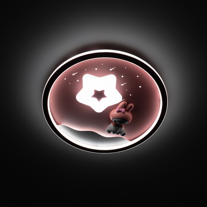 Brilagi - LED stmievateľné detské stropné svietidlo BUNNY LED/83W/230V 3000-6000K pr. 49 cm + diaľkové ovládanie