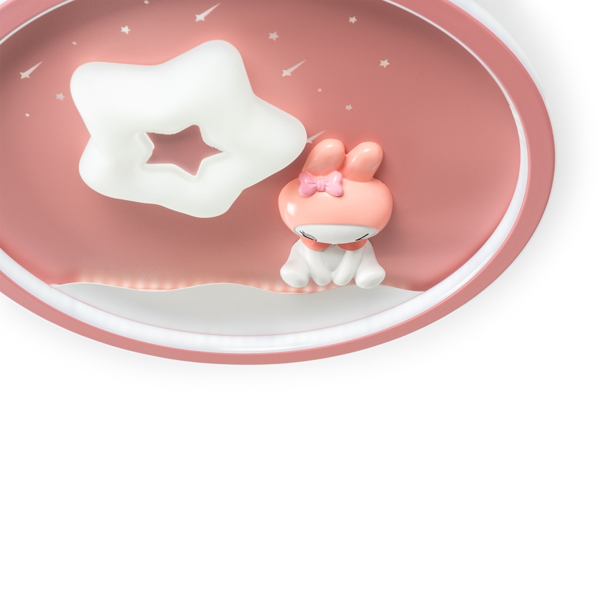 Brilagi - LED stmievateľné detské stropné svietidlo BUNNY LED/83W/230V 3000-6000K pr. 49 cm + diaľkové ovládanie