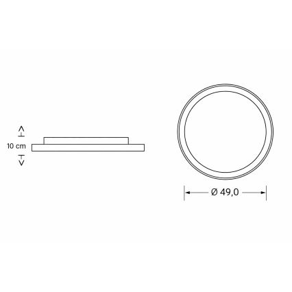 Brilagi - LED stmievateľné detské stropné svietidlo BUNNY LED/83W/230V 3000-6000K pr. 49 cm + diaľkové ovládanie