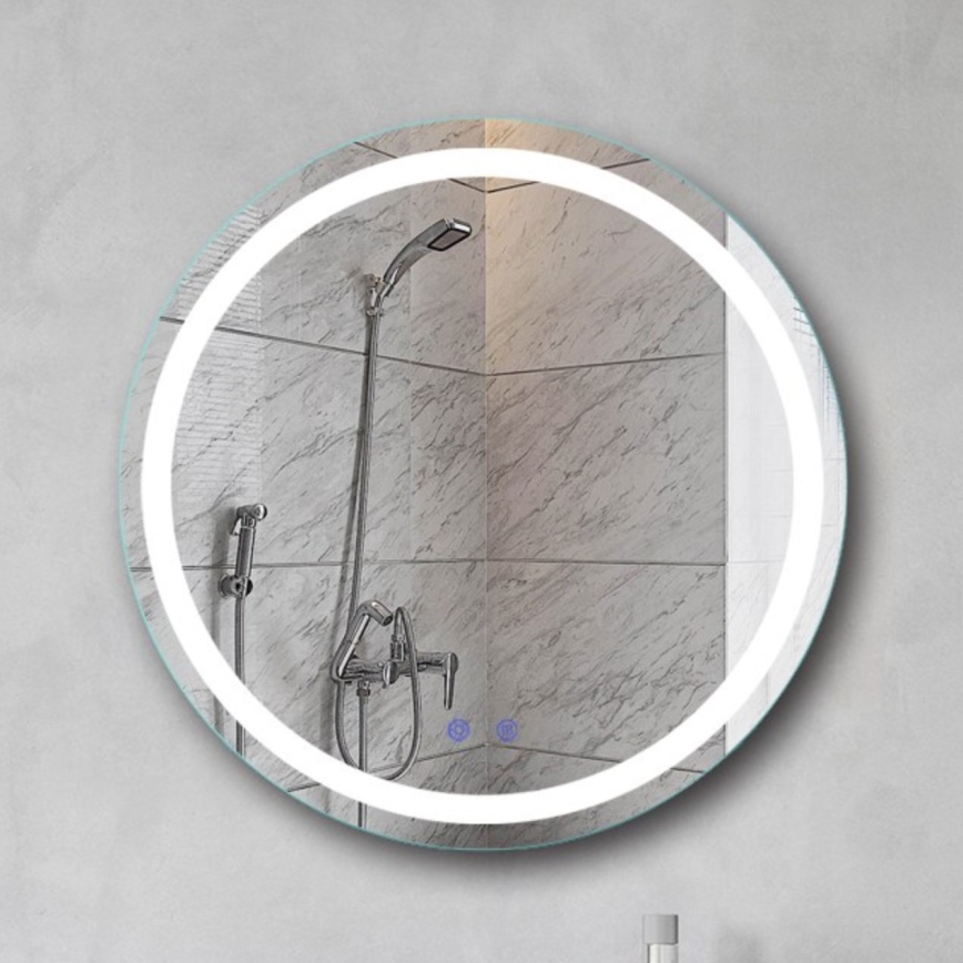 Brilagi - Stmievateľné LED kúpeľňové vyhrievané zrkadlo s podsvietením AVA PRO LED/18,5W/230V pr. 60 cm 3000/4000/6500K IP44